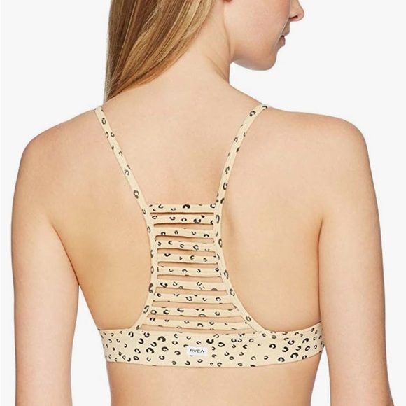 RVCA Beige and Black Women's Bralette - Picture 2 of 6